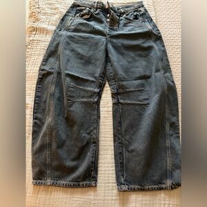 We The Free women barrel Jeans - Dark Gray free people